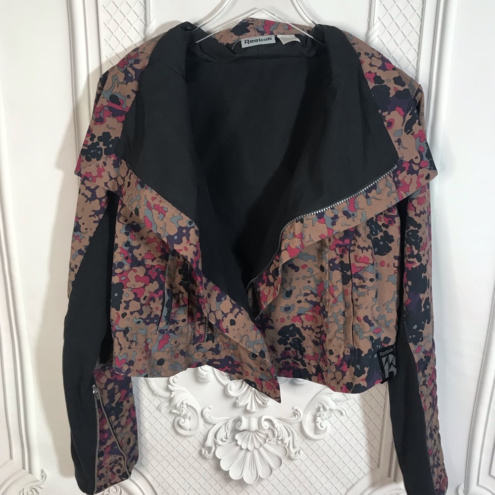 Cool Reebok Cropped Moto Jacket M